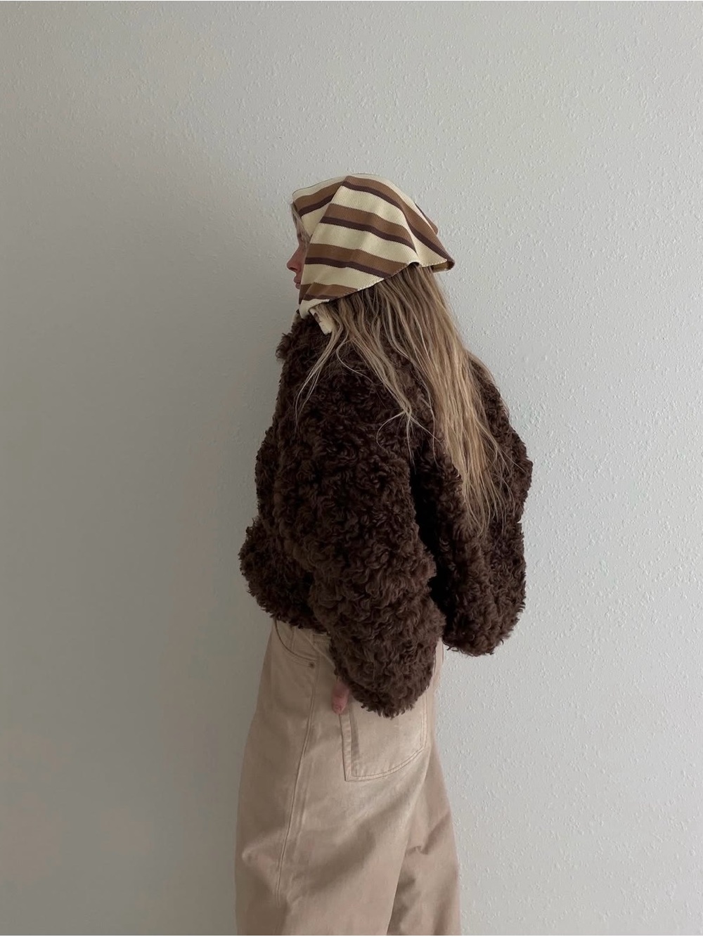 NWT Bohème Goods The Faux Fur Coat - Espresso